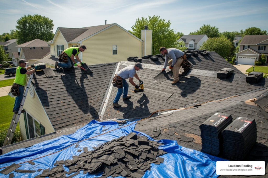 leesburg shingle roof replacement