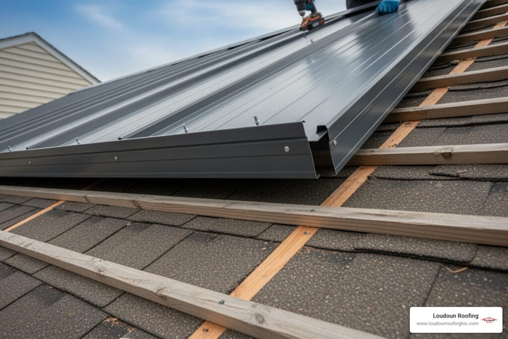 can you install a metal roof over asphalt shingles