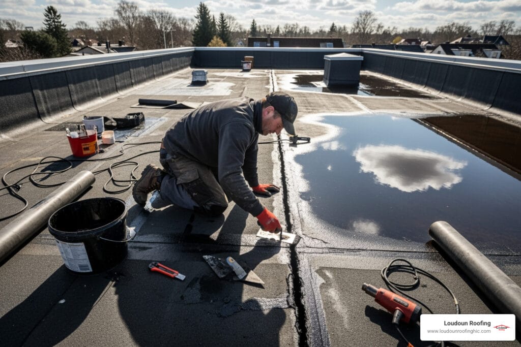 flat roofing repair