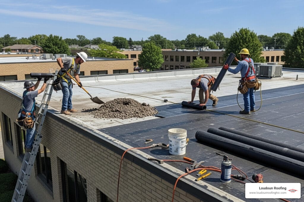 flat roof replacement leesburg
