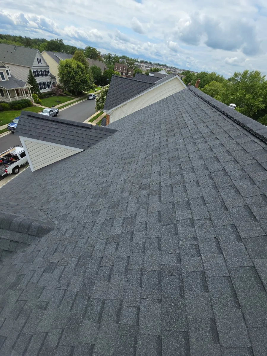 Finished Moire Black CertainTeed Landmark roof in Ashburn, VA