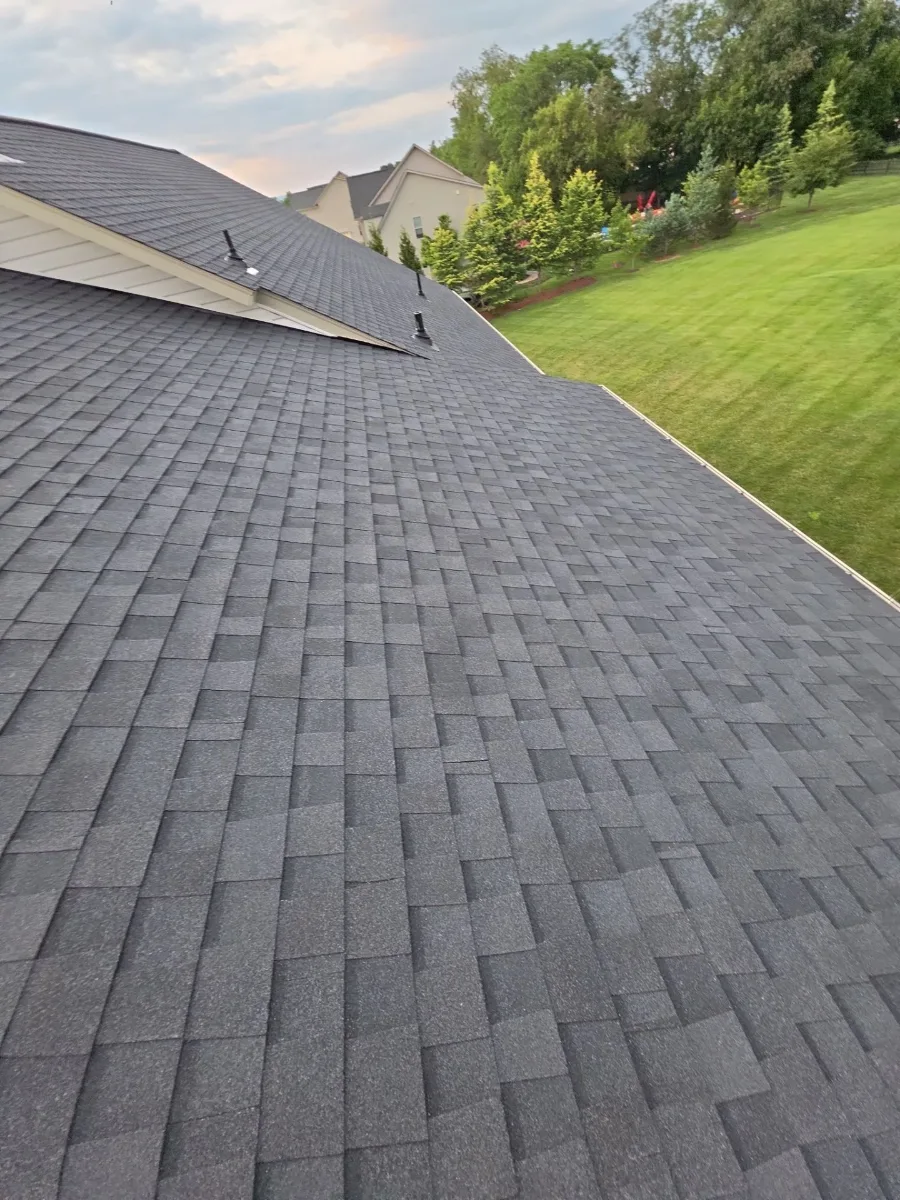 Finished asphalt shingle roof slope in Hamilton, VA