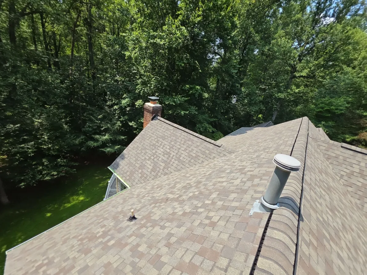 New ridge and roof vent on a finished Leesburg, VA roof