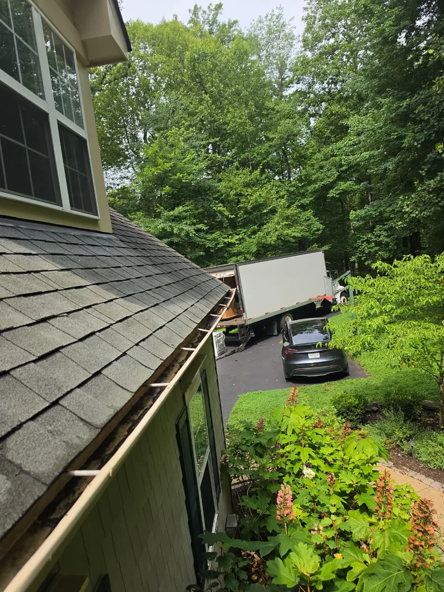 Old roof before replacement on a Leesburg, VA home