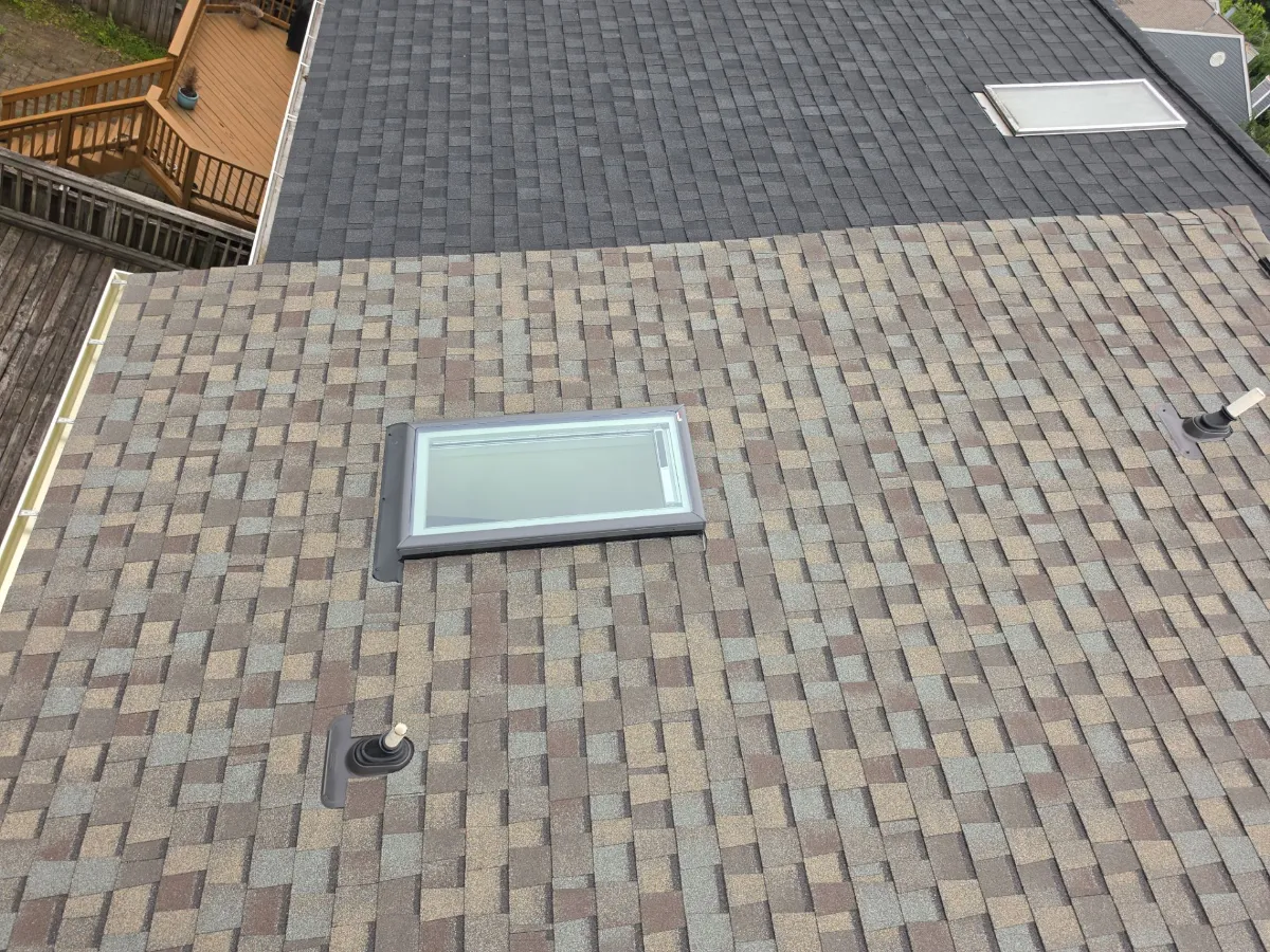 Finished townhouse roof with CertainTeed Landmark PRO in Sterling, VA